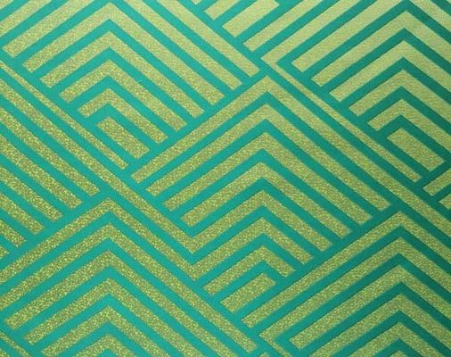 Le jacquard de tissu de tapisserie d'ameublement Fil-a teint H/R géométrique 21.0cm 500T/100% P/140gsm