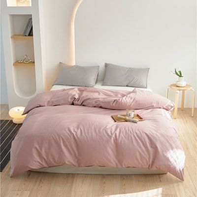 Couverture de couette en coton rose 100% pur