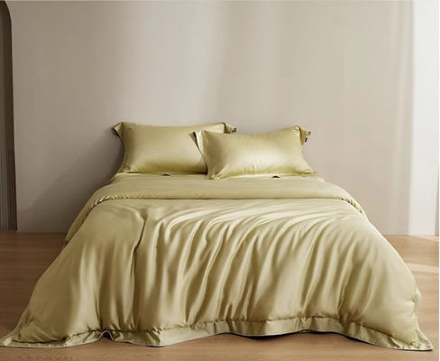 Couleur solide 100S Lenzing Tencel Couverture de couette Lit ensemble Produit textile pour la maison Taille personnalisée