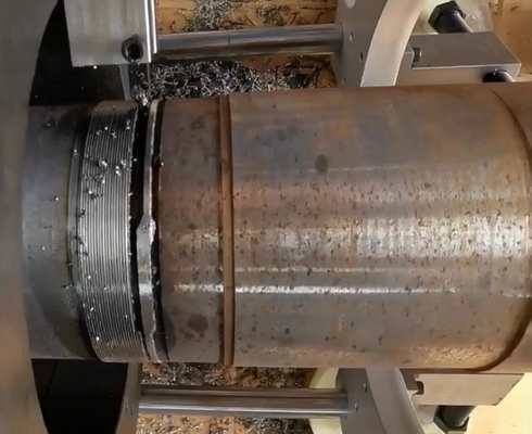 Le tour de fin d'arbre de journal portable CE pour roulement de 500 à 700 mm