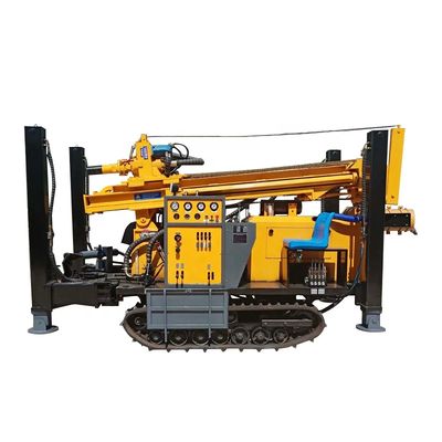 Compresseur d'air CJDX-200 pour forage de puits d'eau sur châssis chenillé pneumatique de 200 mètres