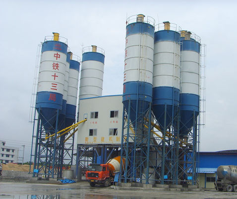 HZS60 60M3H 110kw usine de battage de béton usine centrale commerciale de béton avec mélangeur