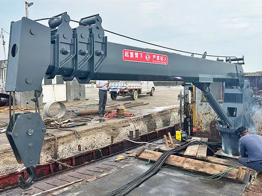 XDEM Grand tonnage Hydraulique Téléscopique Arm Dock Cranes Cranes de navires Fabricants de grues de navires Soulevées lourdes dans les chantiers navals