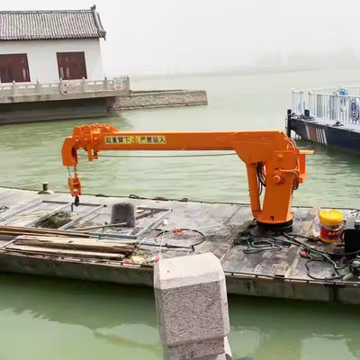 XDEM Grues flottantes Téléscopiques à rampe fixe Grue hydraulique pour navires et bateaux de pêche au quai