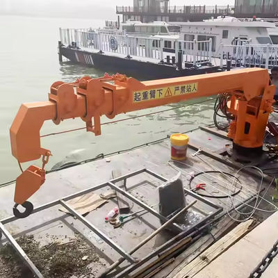XDEM Grues flottantes Téléscopiques à rampe fixe Grue hydraulique pour navires et bateaux de pêche au quai