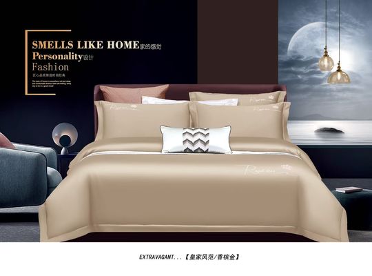 100% coton égyptien couverture couette lit ensemble maison produit textile Taille personnalisée
