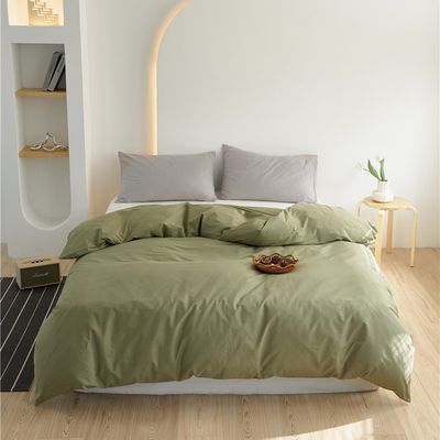 Lisse et douce sensation 100% coton couverture couette lit ensemble de coton pur Taille personnalisée