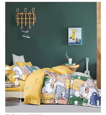 Nouveau design 100% coton réactif imprimé couette couverture lit ensemble de haute qualité taille personnalisée