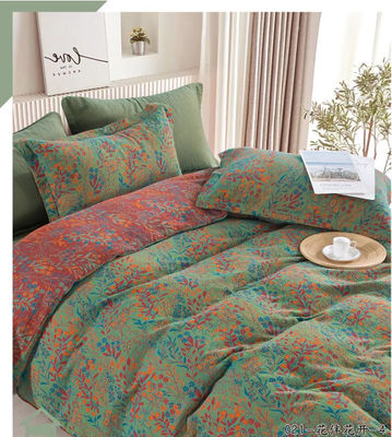 Un ensemble de lit en coton 100% lavé
