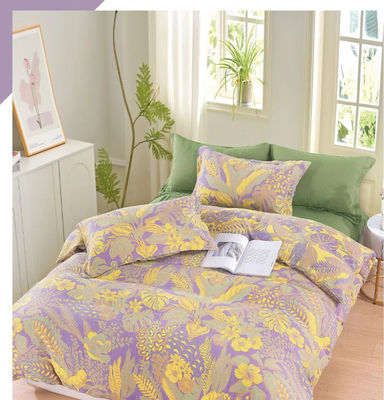 Jacquard Couleur coton lit ensemble ménager coussin d'oreiller Lit plaqué feuille Taille personnalisée