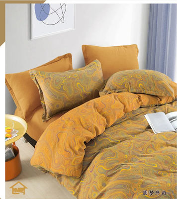 Couverture de lit en coton de couleur blanchie couverture d'oreiller