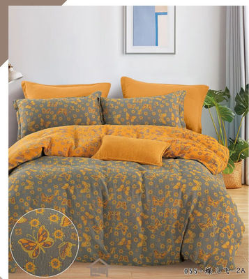 Ensemble de literie en coton 100% lavé taille réduite couverture de couette drap de lit oreiller boîtier drap monté