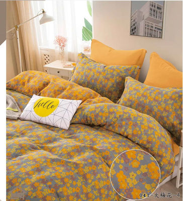 Couverture de lit en coton lavé et peigné