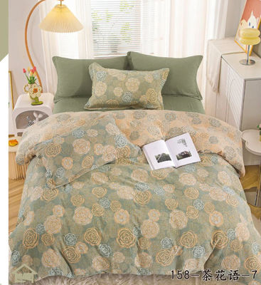 Couches de lit en coton pur en jacquard européen