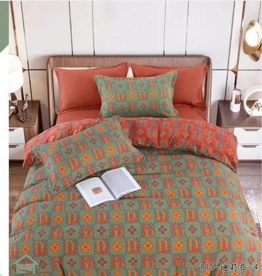 Couleur 100% coton naturel Tissage articles ménagers Lit textile