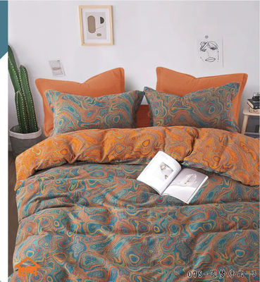 Couleur de coton pur naturel tissage de lit Jacquard
