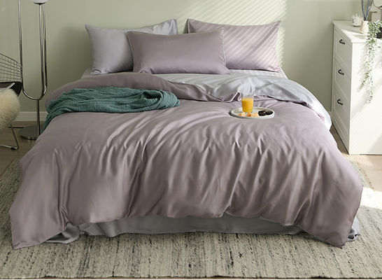 Couleur pure 60S European Luxury Tencel Lit Set Produit textile pour la maison Taille personnalisée