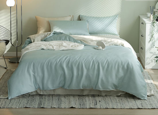 Couleur pure 60S European Luxury Tencel Lit Set Produit textile pour la maison Taille personnalisée