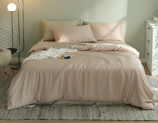 Couleur pure 60S European Luxury Tencel Lit Set Produit textile pour la maison Taille personnalisée