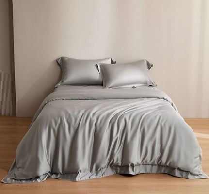 Couleur solide 100S Lenzing Tencel Couverture de couette Lit ensemble Produit textile pour la maison Taille personnalisée