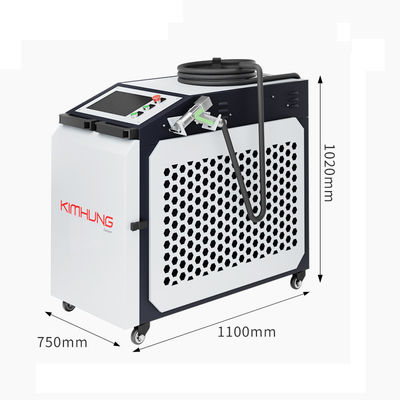 Machine de nettoyage au laser à grande vitesse 1500W 2000W refroidissement par air Matériau inoxydable Découpe de la couche d'oxydation de l'huile de rouille métallique