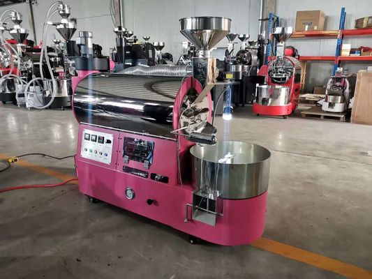 220V 3kg 6kg machine de torréfaction de café double paroi tambour en acier inoxydable gratuit ajouter le jauge d'air / Bluetooth connecter artisan courbe d'enregistrement