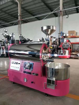 220V 3kg 6kg machine de torréfaction de café double paroi tambour en acier inoxydable gratuit ajouter le jauge d'air / Bluetooth connecter artisan courbe d'enregistrement