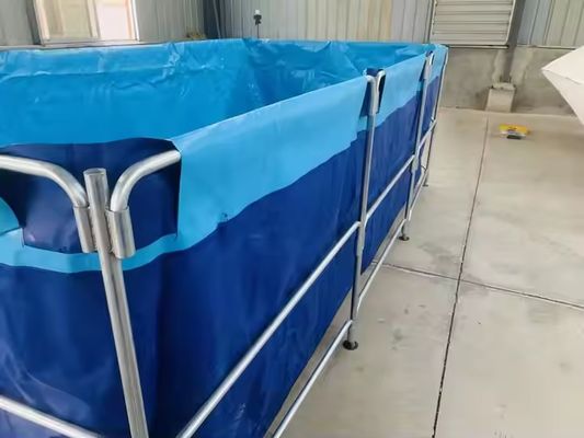 XDEM Agriculture Réservoirs de PVC pliables carrés Tarpaulin Culture Carré étang de poisson Rectangle Forme Pour la ferme de poissons