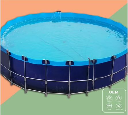 XDEM Agriculture Réservoirs de PVC pliables carrés Tarpaulin Culture Carré étang de poisson Rectangle Forme Pour la ferme de poissons