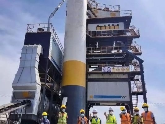 Usine de battage d'asphalte mobile de 80 t/h Usine chinoise de mélange d'asphalte à haut rendement
