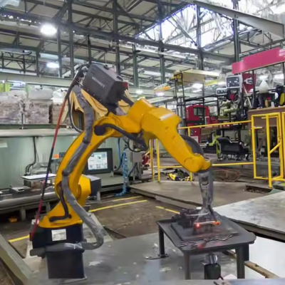 Bras de robot industriel à 6 axes de 10 kg de charge utile et 1700 mm de portée, soudage MIG en acier inoxydable, manipulateur de soudage robotisé automatique à 6 axes