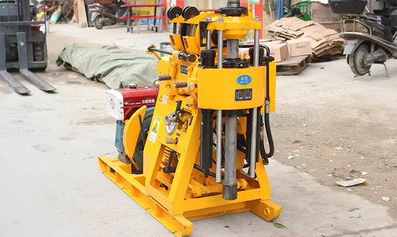 XY-1 Forage géologique à grande vitesse 100m profondeur broche machine de forage d'exploration rotative pour l'échantillonnage du sol