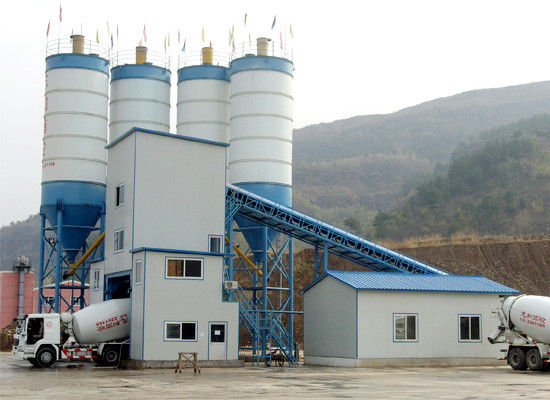 Usine de traitement en lots concrète mobile de HZS120 200kW, centrale du malaxage 120m3/H concrète